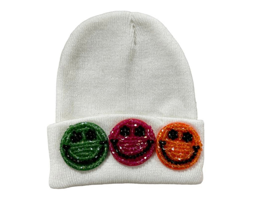 Crystal Rainbow Emoji Beanie