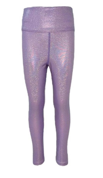 Lavender Shimmer Athletic Leggings