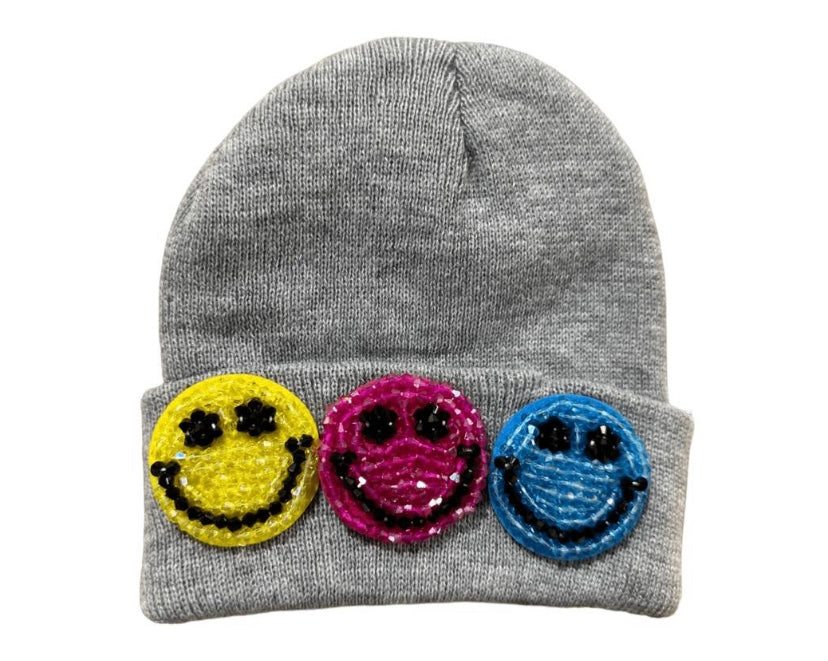 Crystal Rainbow Emoji Beanie