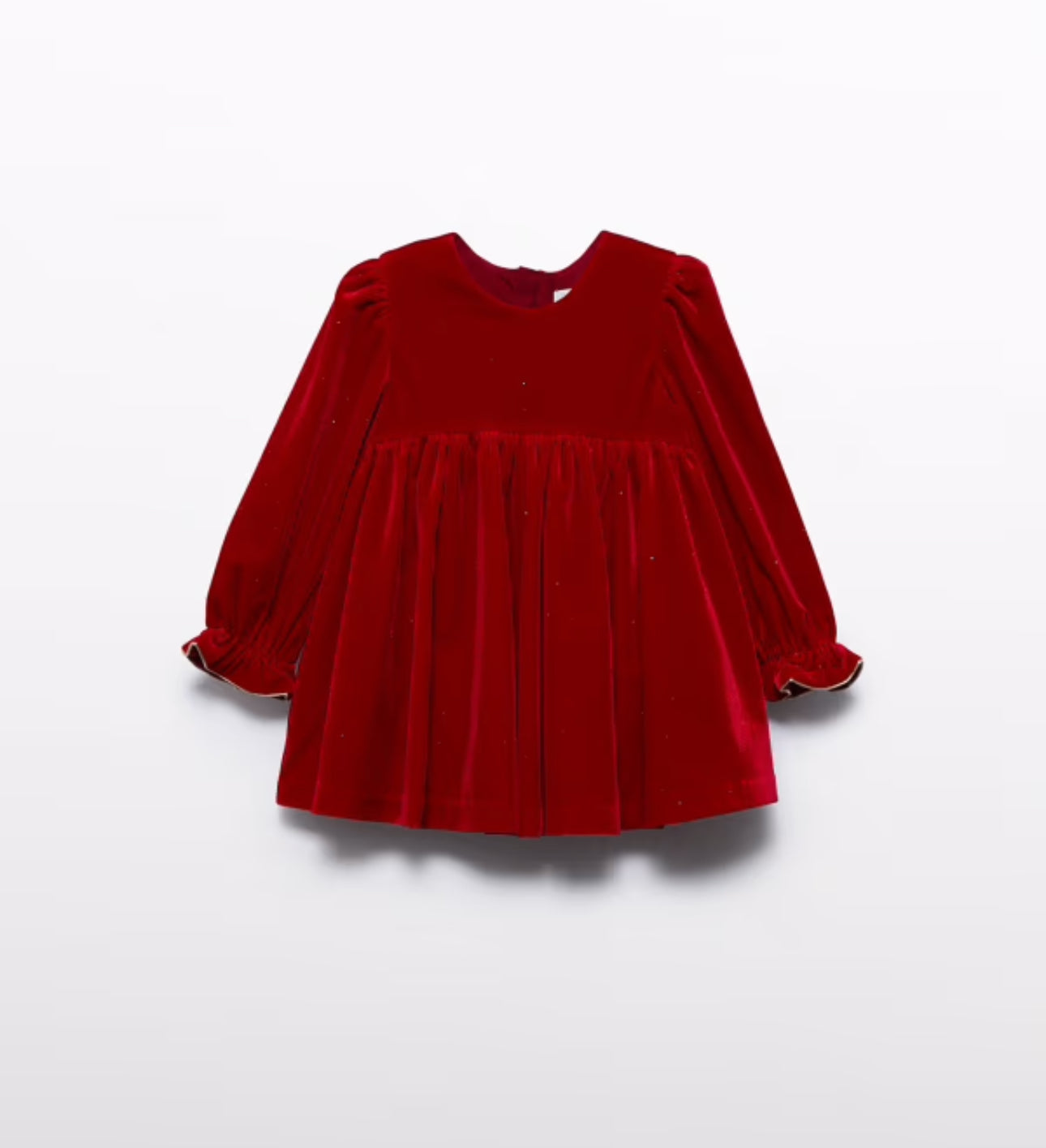 Baby Red Velvet Glitter Dress