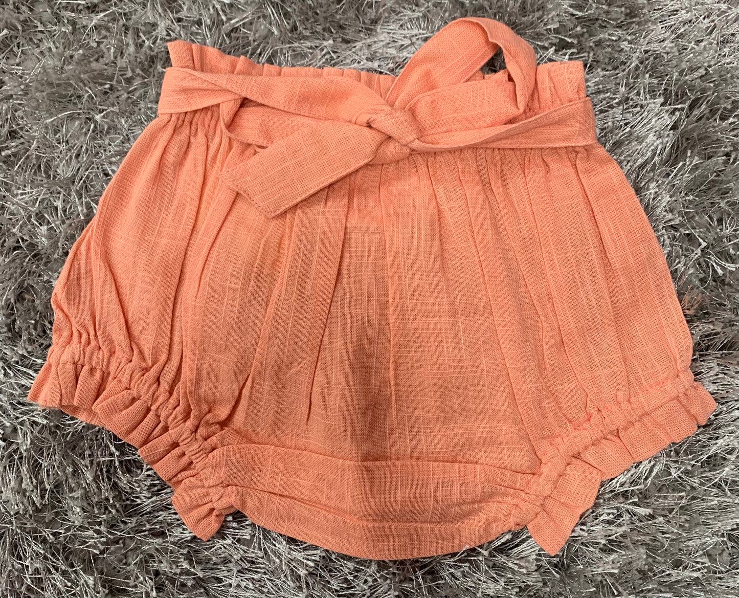 Coral Linen Diaper Cover