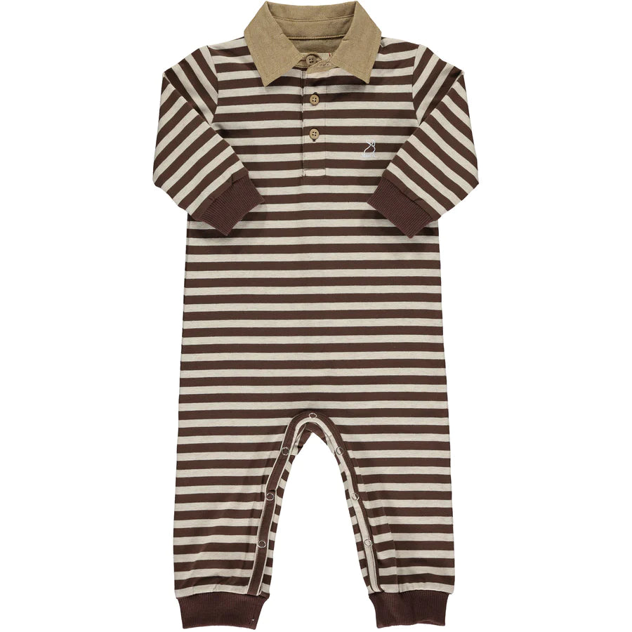 Tan/Beige Stripe Kingston Romper