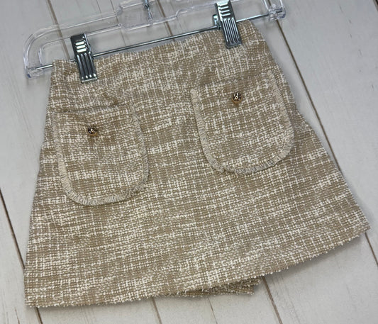 Sand Tweed Skort