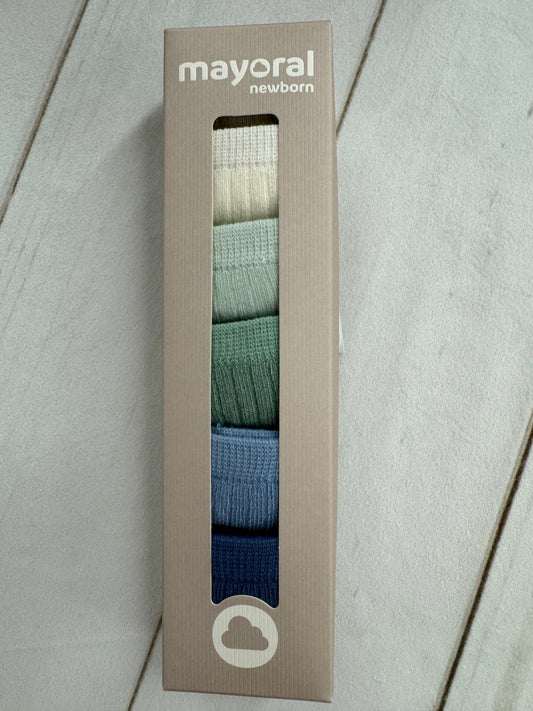 Green Set of 6 Socks