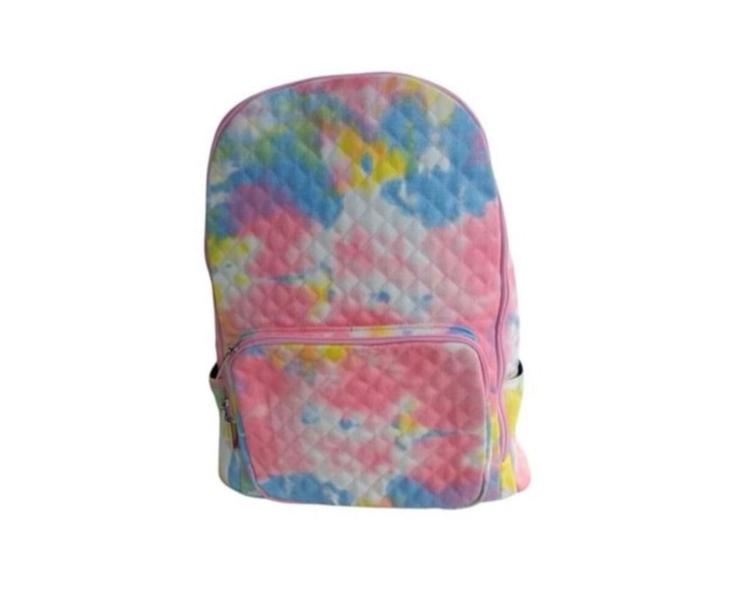 Quilted Tie Dye Backpack