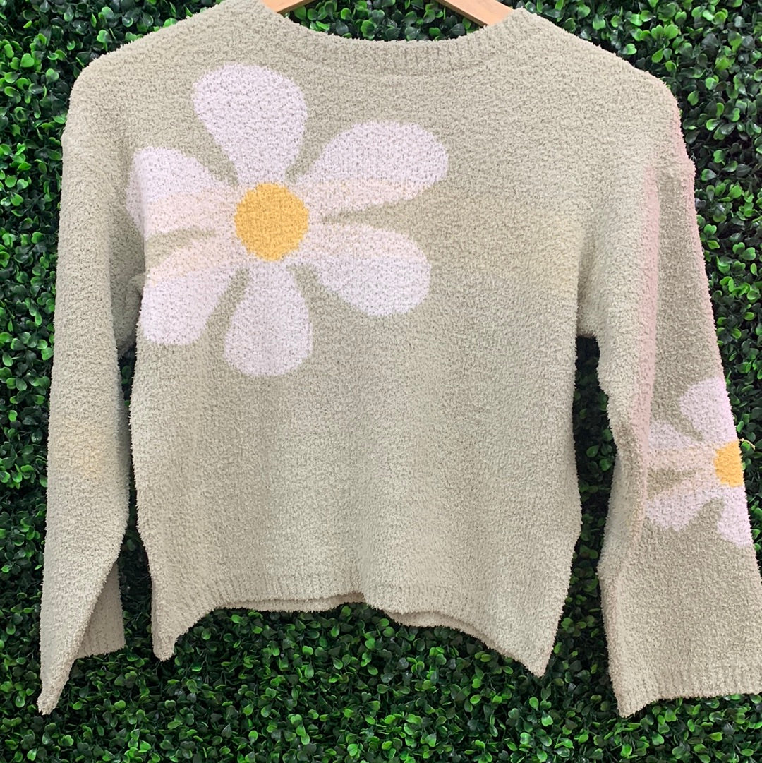 Tween Flower Sweater