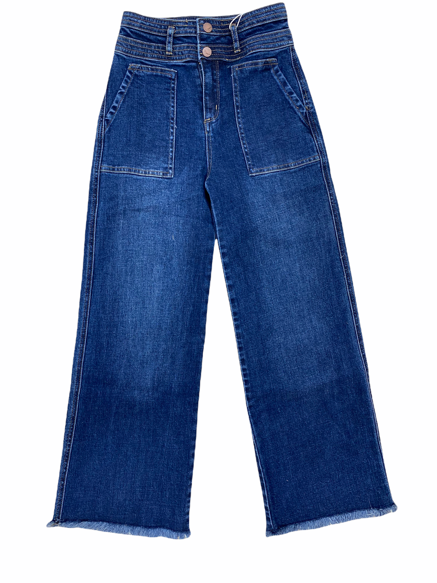 Tractr Indigo Wide Leg Flare Jeans