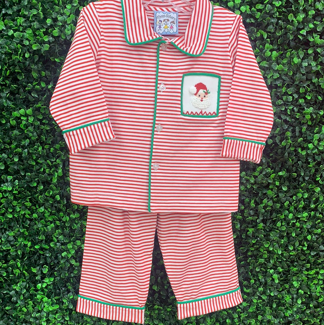 Santa Smocked Boys Knit 2pc Set