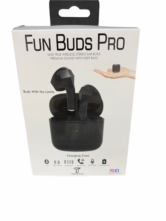 Fun Buds Pro Black Earbuds