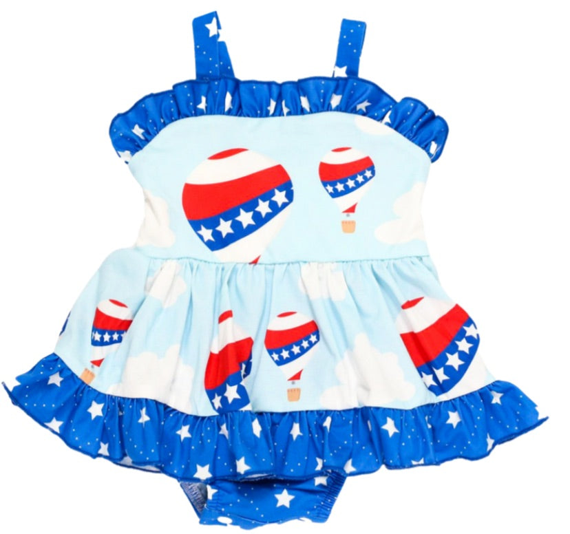 Skirted Romper- Home of the Brave