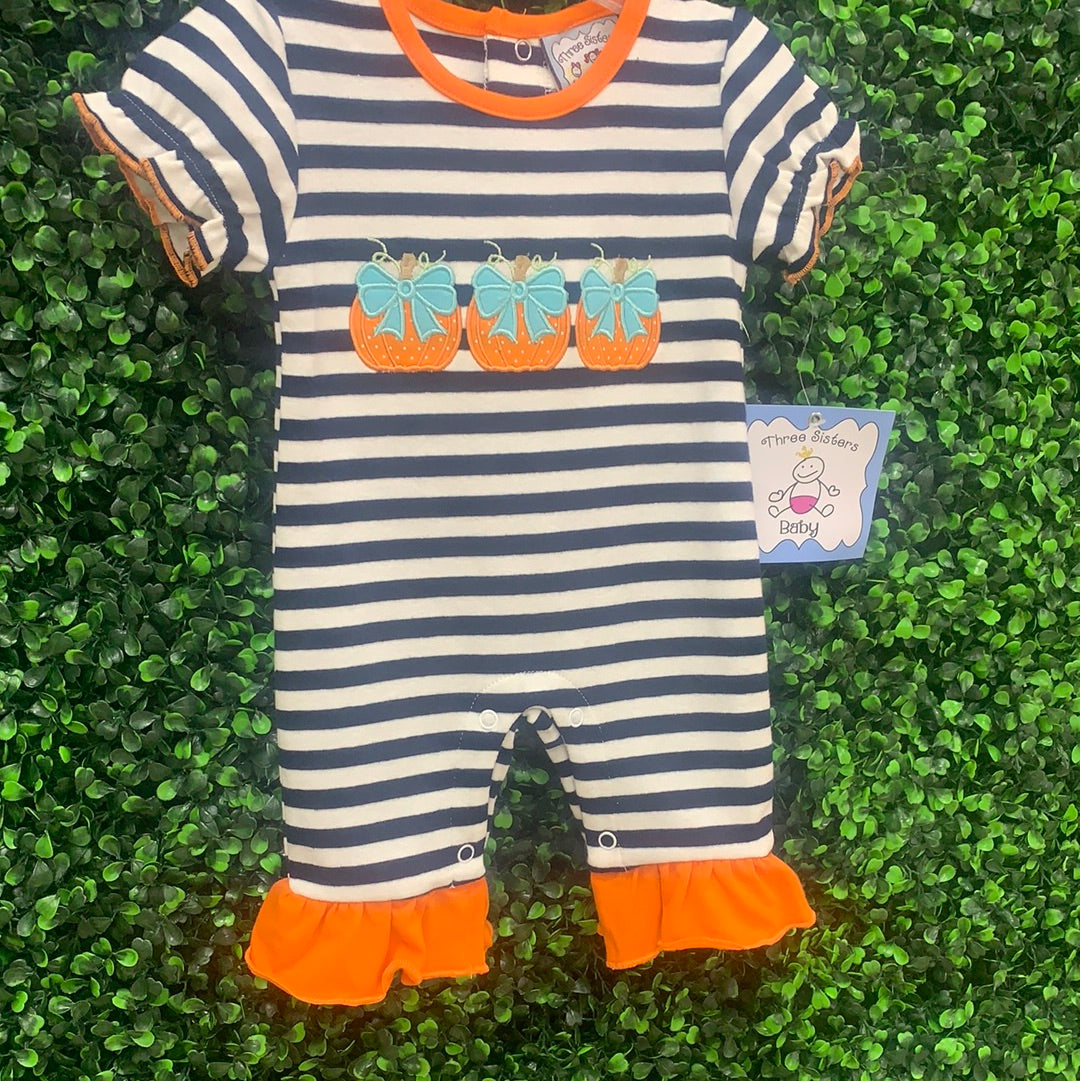 Pumpkin Girls Romper