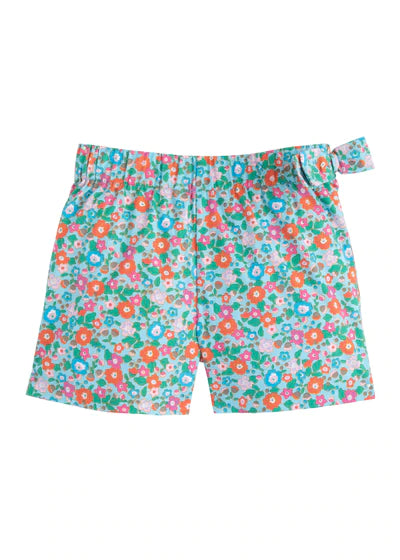 Bow Shorts- Blue Primrose