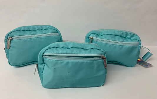 Turquoise Nylon Belt Bag