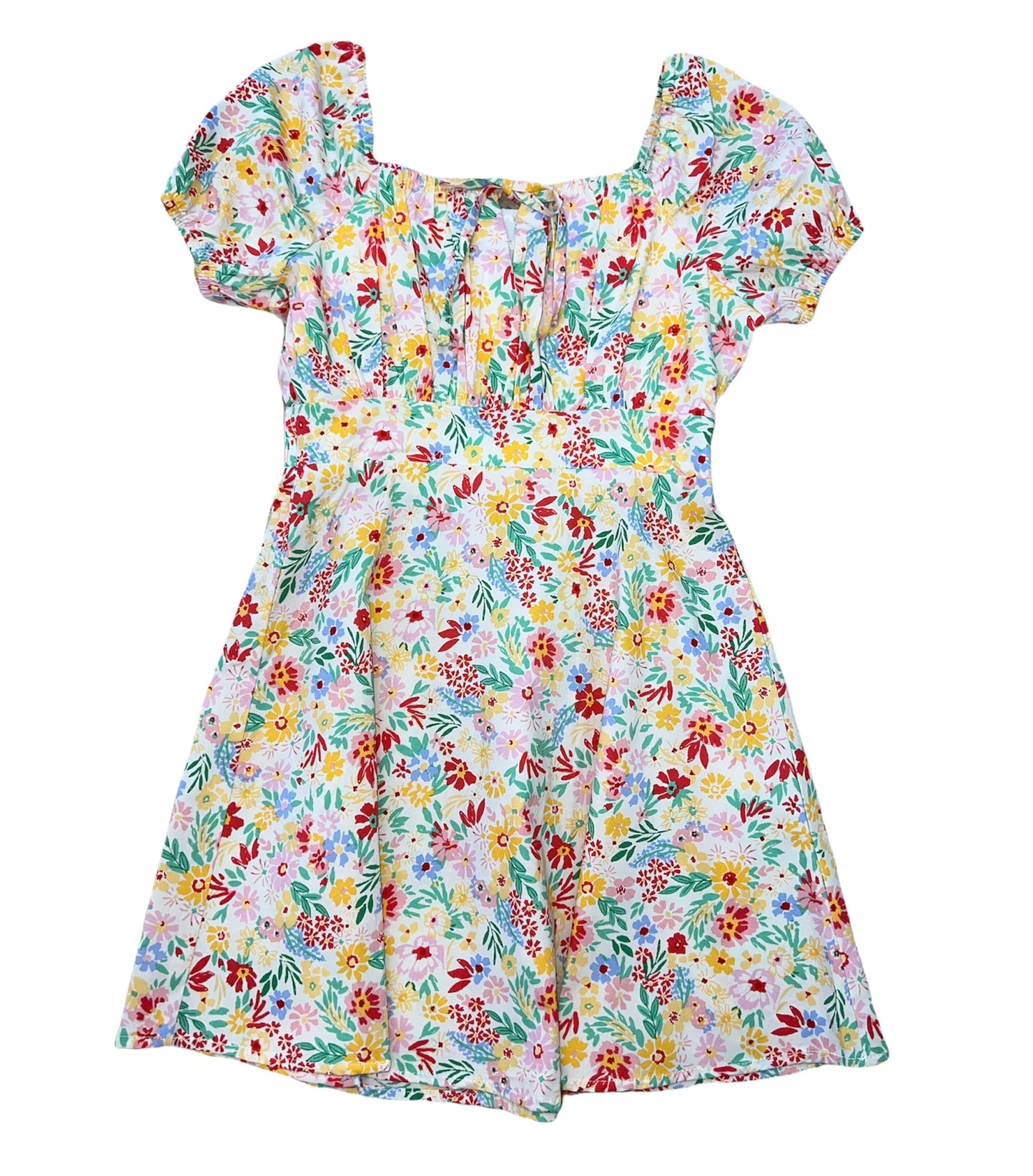 Floral Smocked Mini Dress