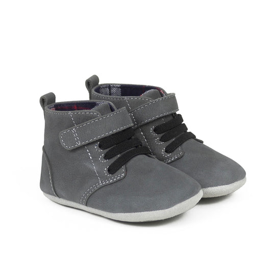 Robeez Thiago First Walkers- Charcoal