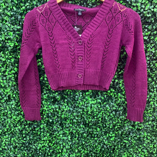 Burgundy Cardigan