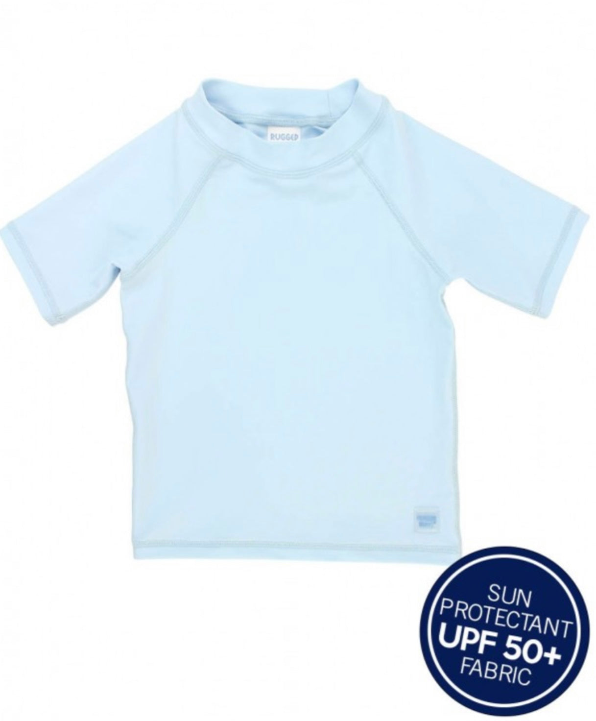 Sky Blue Short Sleeve Rash Guard